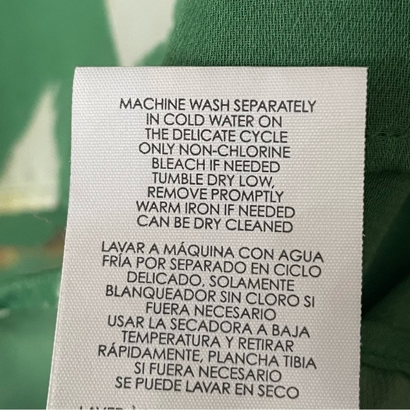 Cabi Tank Top Spaghetti Straps Green w/ Dark Red, Yellow, Navy Women’s Size XS - Picture 9 of 10